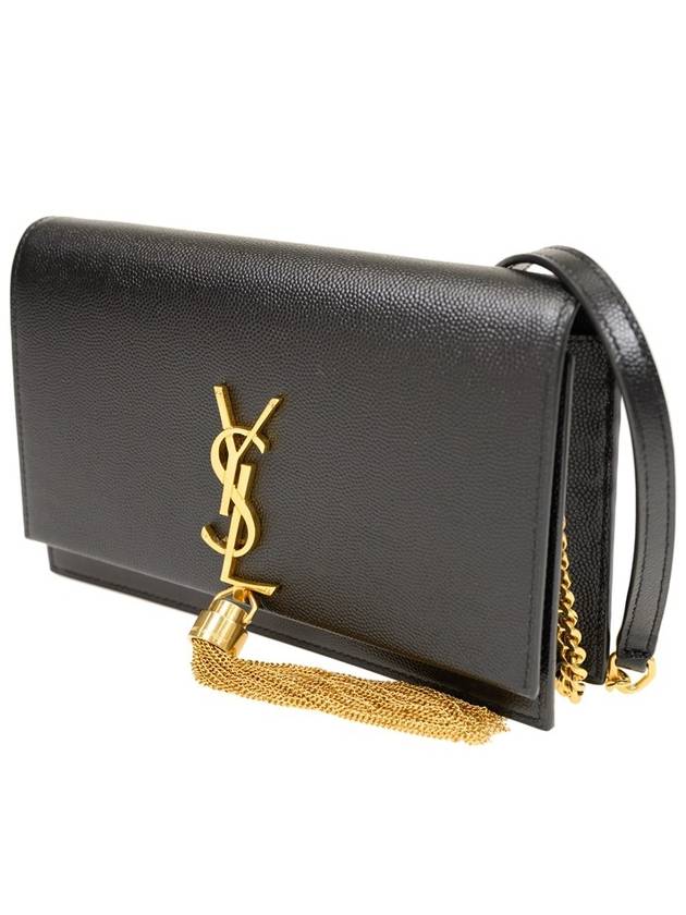 Monogram Chain Shoulder Bag Black - SAINT LAURENT - BALAAN 6