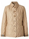 Diamond Quilted Thermoregulated Jacket New Chino Beige - BURBERRY - BALAAN 2