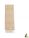 L’echarpe Carro Le Chouchou Jacquard Check Scarf Beige - JACQUEMUS - BALAAN 2