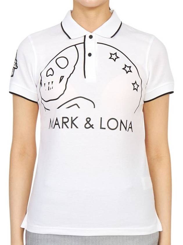 Selene Polo Short Sleeve T-Shirt White - MARK & LONA - BALAAN 1