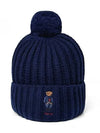 POLO RALPHLAUREN WC0522 433 Bear Rib Pom Beanie - POLO RALPH LAUREN - BALAAN 4