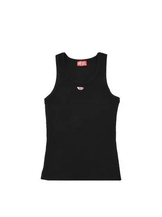 Logo D Tank Top Sleeveless Black - DIESEL - BALAAN 2