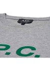 Logo Print Crew Neck Short Sleeve T-Shirt Grey - A.P.C. - BALAAN 5