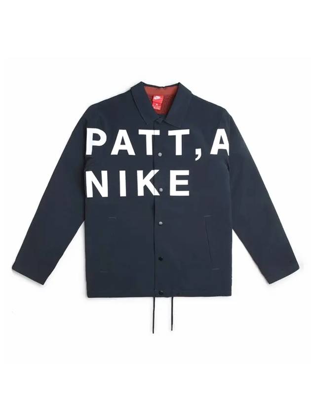 Sherpa Coach Jacket Navy - NIKE - BALAAN 1