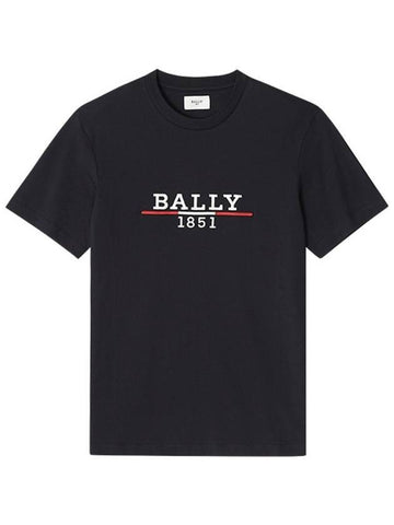 Logo printed short sleeve t shirt black - BALLY - BALAAN 1