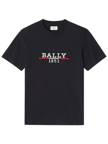 Logo printed short sleeve t shirt black - BALLY - BALAAN 1