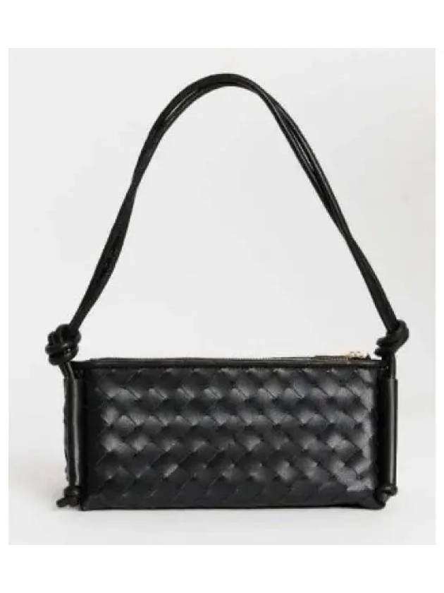 Intrecciato Nappa Leather Shoulder Bag Black - BOTTEGA VENETA - BALAAN 2