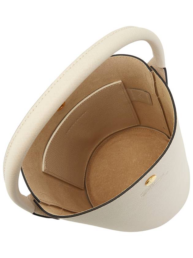 Epure Leather Bucket Bag White - LONGCHAMP - BALAAN 6