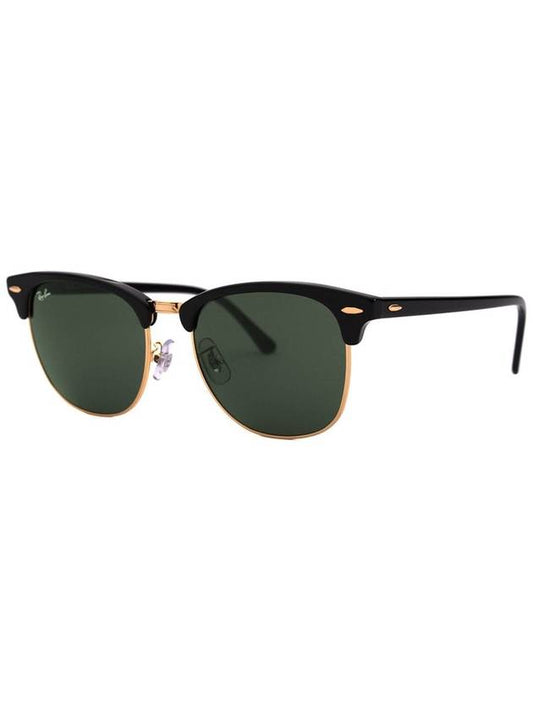 Clubmaster Classic Frame Sunglasses Black Gold - RAY-BAN - BALAAN 2