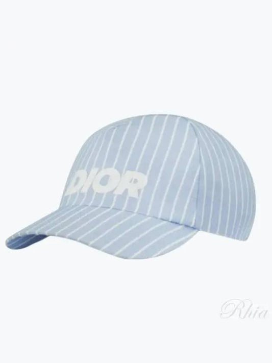 Logo Stripes Ball Cap Blue - DIOR - BALAAN 2