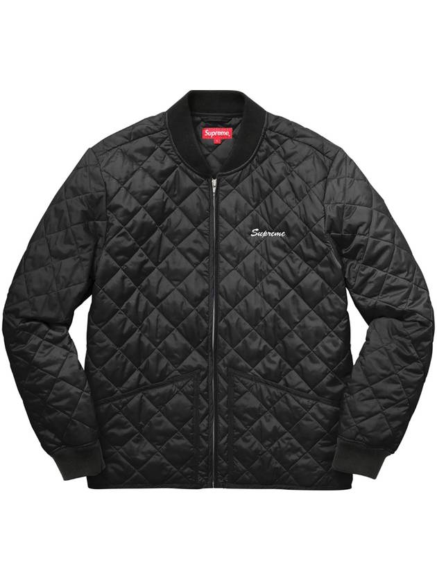 Zapata Quilted Work Jacket Black - SUPREME - BALAAN 1