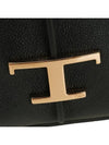 T Timeless Leather Micro Logo Bucket Bag Black - TOD'S - BALAAN 6