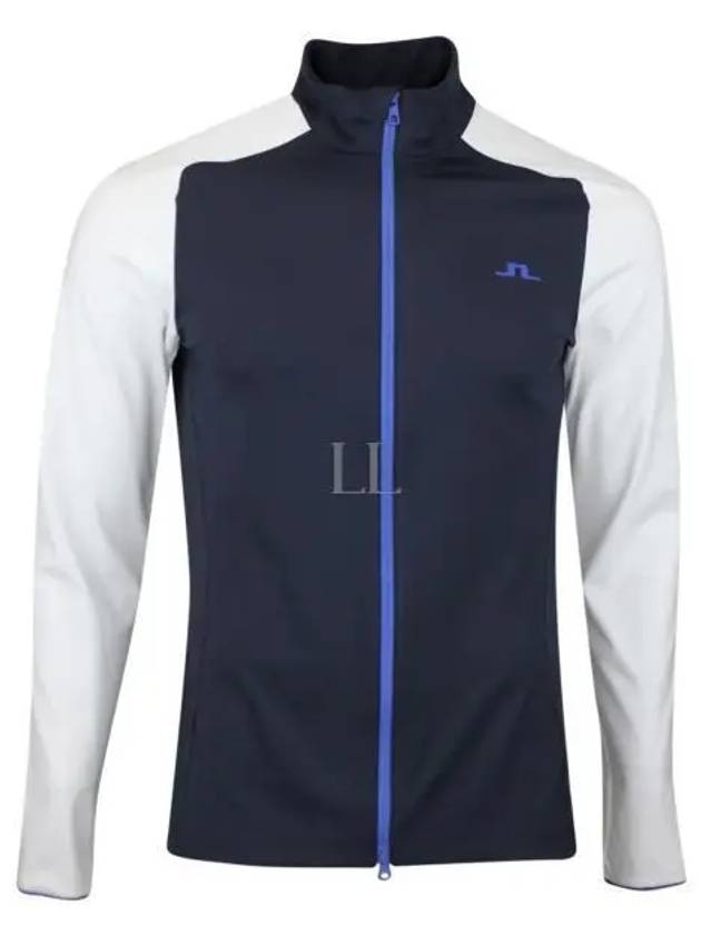 Melker Mid Layer Zip-Up Jacket Navy - J.LINDEBERG - BALAAN 2