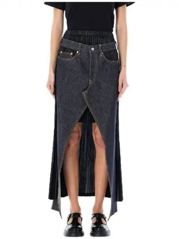 Levi s denim insert pleated skirt 270119 - JUNYA WATANABE - BALAAN 1