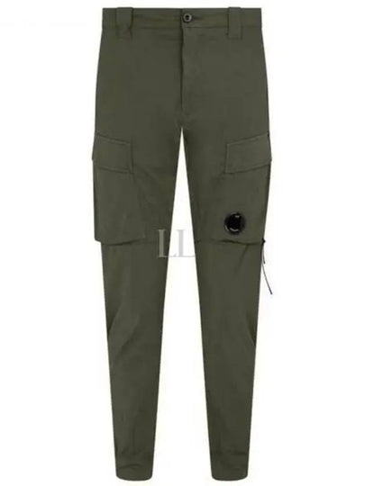 Stretch Sateen Ergonomic Lens Cargo Straight Pants Green - CP COMPANY - BALAAN 2