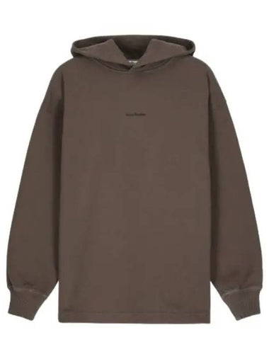 Logo Print Hood Stone Gray - ACNE STUDIOS - BALAAN 1