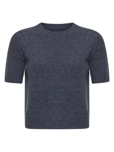 Washed Lambswool Crewneck Knit Top Grey - MAISON MARGIELA - BALAAN 1