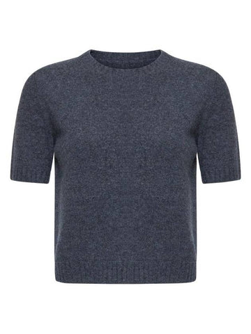 Washed Lambswool Crewneck Knit Top Grey - MAISON MARGIELA - BALAAN 1