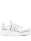 G4 Embroidery Logo Low Top Sneakers Silver - GIVENCHY - BALAAN 2