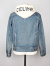 Back logo hooded denim jacket XS 55 66 - CELINE - BALAAN 2