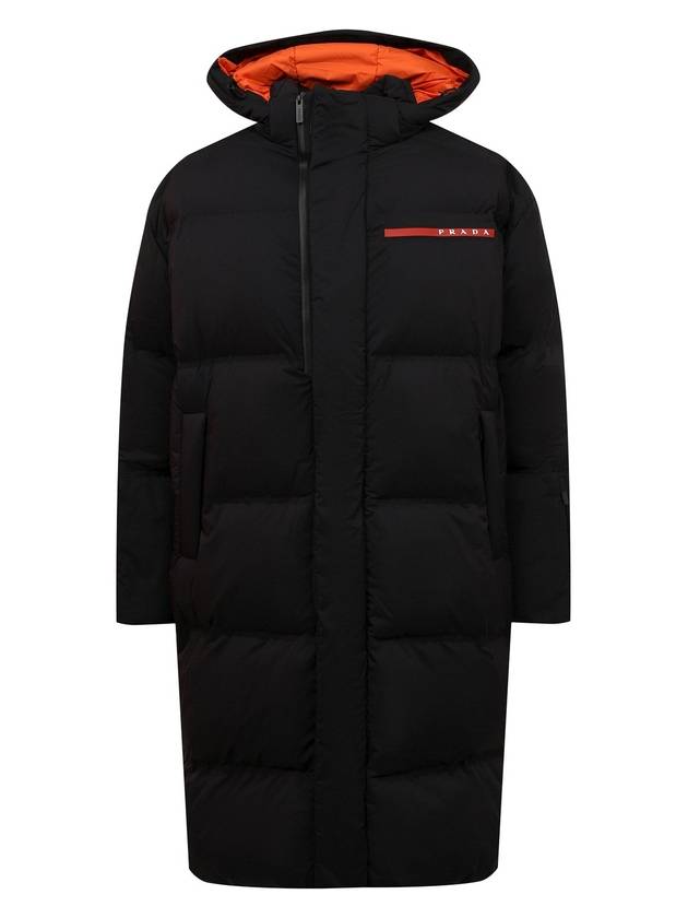 Logo Light Re-Nylon Down Padded Jacket Black - PRADA - BALAAN 2