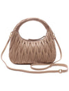 Wander Materasse Nappa Leather Mini Hobo Tote Bag Beige - MIU MIU - BALAAN 5