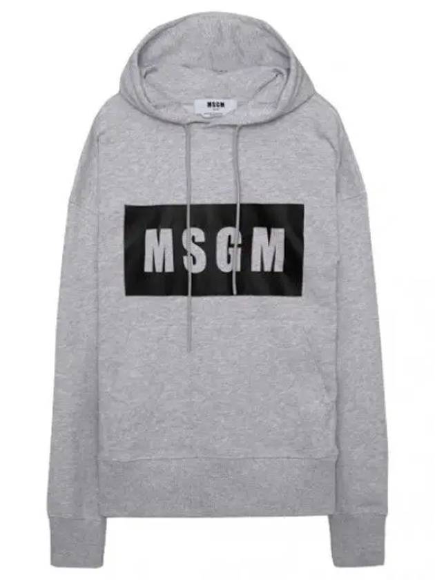 box logo hooded sweatshirt men - MSGM - BALAAN 1