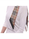 Vintage Check Logo Print Silk Skinny Reversible Scarf Archive Beige - BURBERRY - BALAAN 7