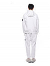 Wappen Patch Cotton Hooded Zip Up White - STONE ISLAND - BALAAN 6