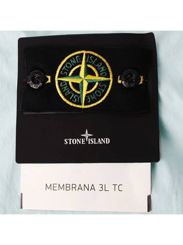 Membrana 3L TC Breathable Water-Resistant Hooded Jacket Sky Blue - STONE ISLAND - BALAAN 5