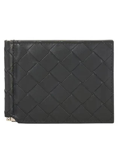 Intrecciato Bill Clip Card Wallet Black - BOTTEGA VENETA - BALAAN 2