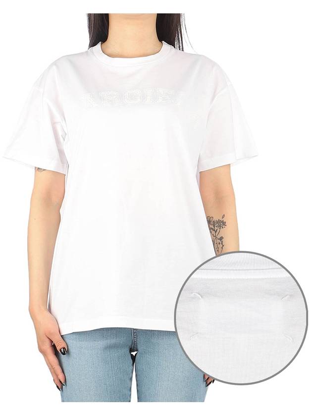 Logo Cotton Jersey Short Sleeve T-Shirt White - MAISON MARGIELA - BALAAN 2