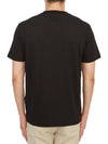 Organic Cotton Short Sleeve T-Shirt Black - STONE ISLAND - BALAAN 4