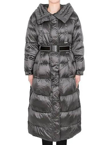 Medium Gray Space Par Hooded Goose Down Jacket SPACEPAR 001 1209714 - MAX MARA - BALAAN 1