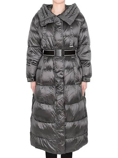 Medium Gray Space Par Hooded Goose Down Jacket SPACEPAR 001 1209714 - MAX MARA - BALAAN 1