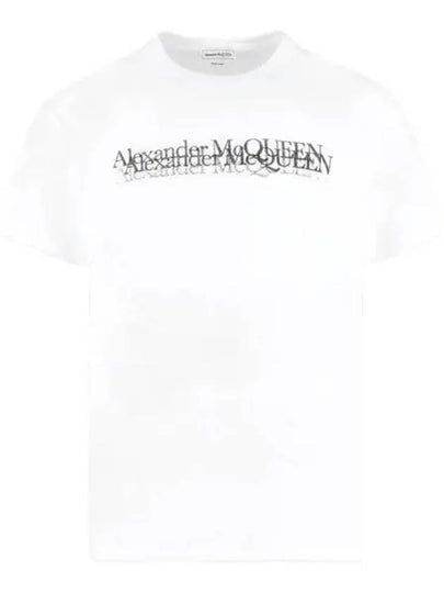 Logo Stamp Short Sleeve T-Shirt White - ALEXANDER MCQUEEN - BALAAN 2