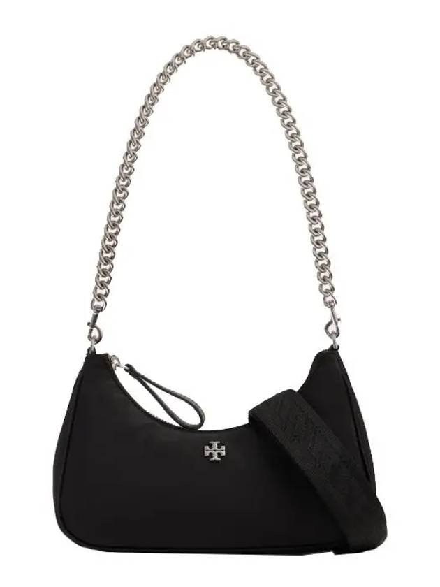 Mercer Small Chain Shoulder Bag Black - TORY BURCH - BALAAN.