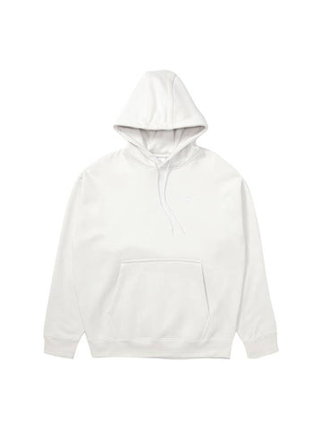 Swoosh Crew Neck Brushed Hoodie White - NIKE - BALAAN 1