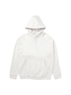 Swoosh Crew Neck Brushed Hoodie White - NIKE - BALAAN 1