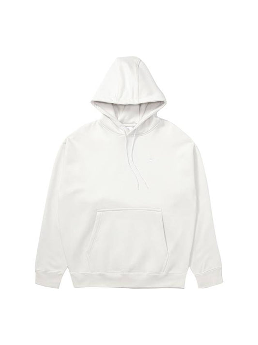 Swoosh Crew Neck Brushed Hoodie White - NIKE - BALAAN 1