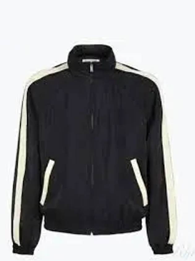 Men's Satin Lining Track Jacket Black - SAINT LAURENT - BALAAN 2