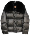 Puffer technical fox fur down padding YV00466DOXW A9004 INOX YVC007in - YVES SALOMON - BALAAN 1