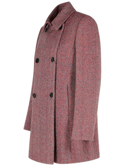 Etro Red Wool Blend Coat - ETRO - BALAAN 2