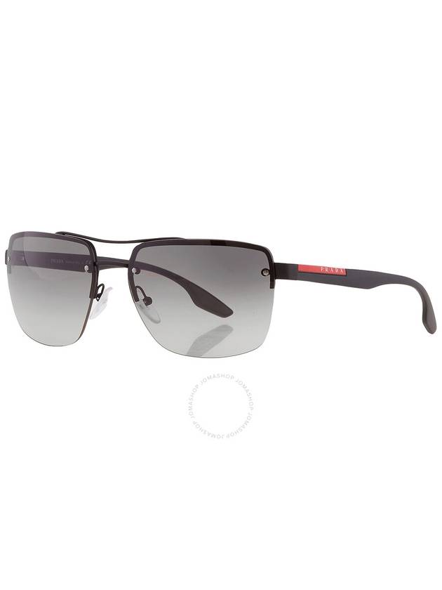 Prada Linea Rossa Grey Gradient Square Men's Sunglasses PS 60US DG03M1 62 - PRADA - BALAAN 3