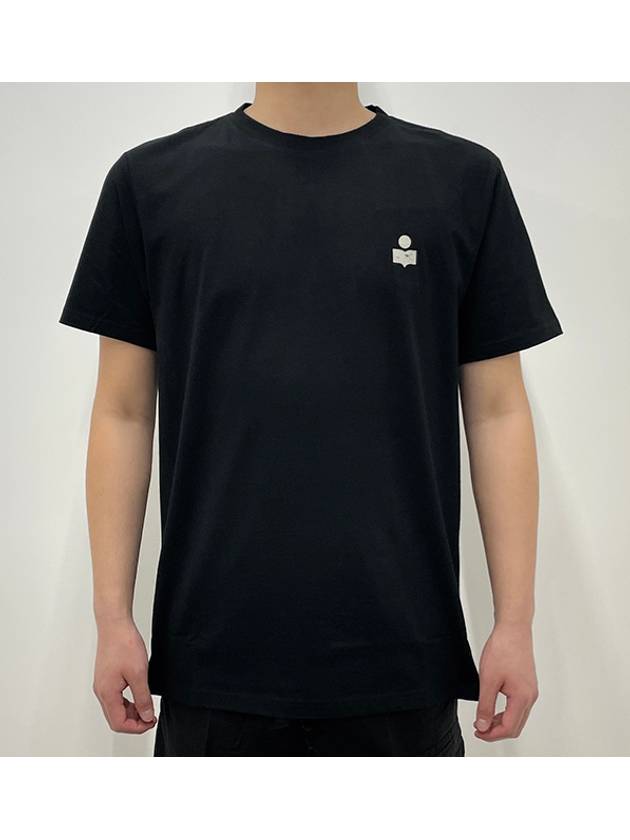 Zafferh Logo Cotton Short Sleeve T-Shirt Black - ISABEL MARANT - BALAAN 3