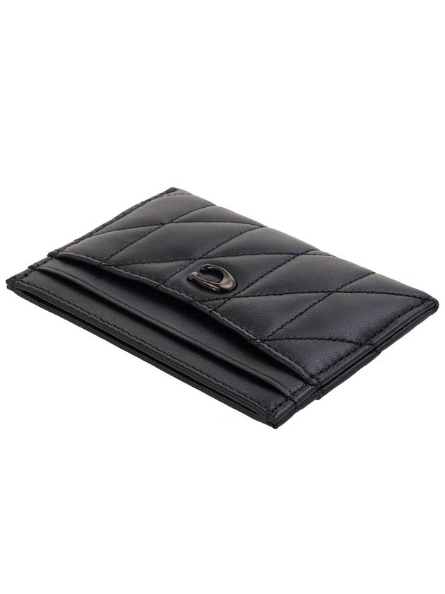 Women s Pillow Quilted Card Wallet CM434 BLACK - COACH - BALAAN 5