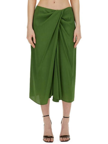 SILK BLEND SKIRT - DRIES VAN NOTEN - BALAAN 1