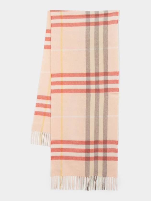 Check Cashmere Scarf Teacup - BURBERRY - BALAAN 2