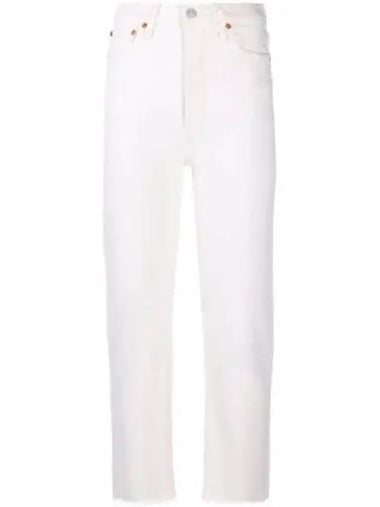 70S Stove Pipe Pants Vintage White 1933WSTV27VINTAGEWHITE 1239543 - RE/DONE - BALAAN 1