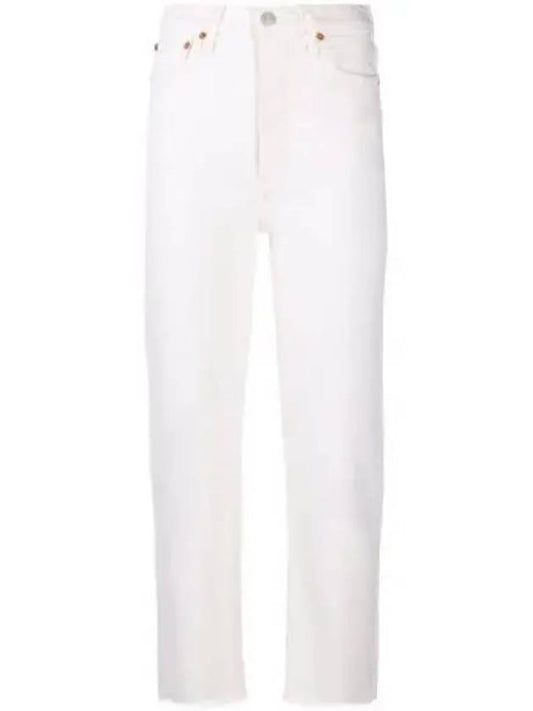 70S Stove Pipe Pants Vintage White 1933WSTV27VINTAGEWHITE 1239543 - RE/DONE - BALAAN 1